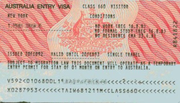 Làm Visa thăm thân ở Úc